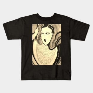 SEVENTIES ART DECO MANNEQUIN Kids T-Shirt